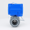 KLD 20S 2-Wege motorisierte Kunststoffkugelventil mit doppelten Gewerkschaften (1/2 'bis 3/4 ')