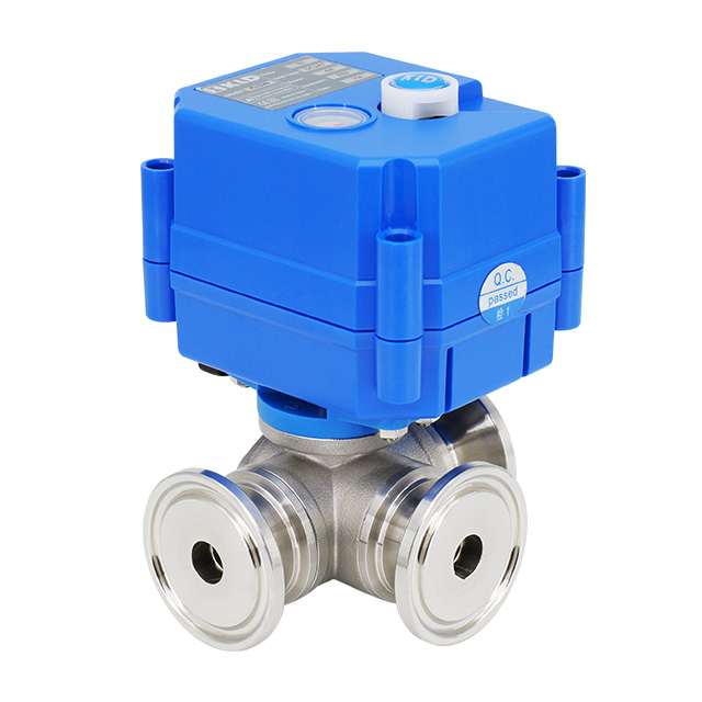 KLD 20S/SJ Super Mini 3-Wege Motorisierte Kugelventil (Tri-Clamp)